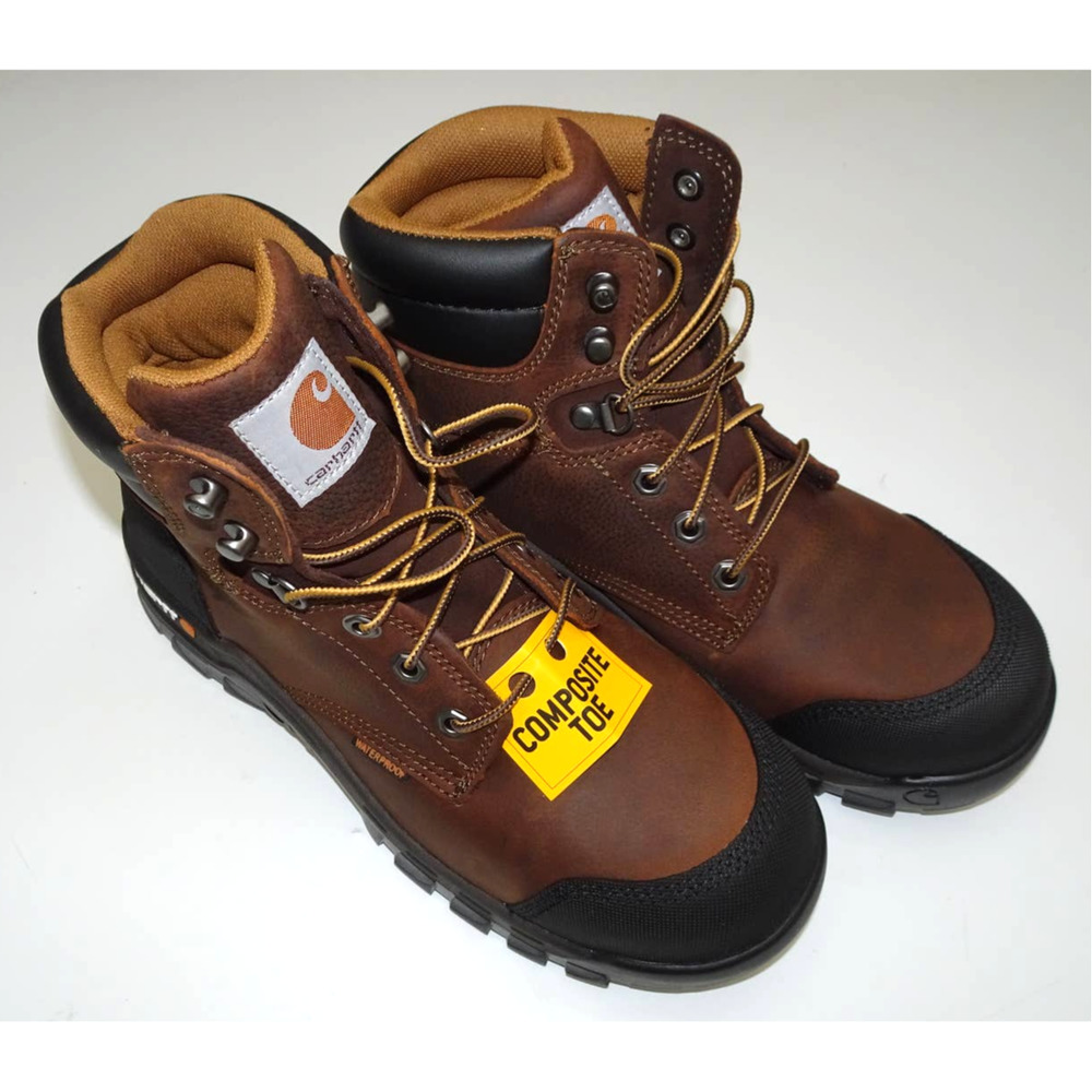Carhartt Men's CMF6371 Construction Boot, Dark Brown Oil Tanned, Sz 8
